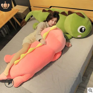 Dinosaur sleeping large pillow