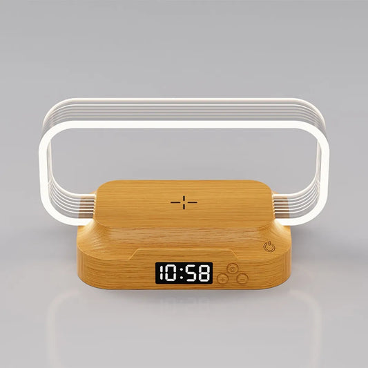 Multifunctional Lamp with Clock & Wireless Charger